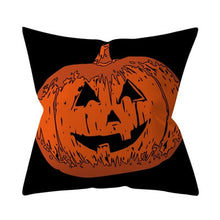 Load image into Gallery viewer, Trick or treat/pumpkin Cushion Cover 45*45cm Happy Halloween Throw Pillow Cover Happy Fall Y&#39;all ghosts Horror Pillowcase