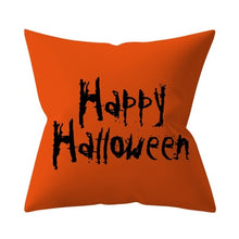 Load image into Gallery viewer, Trick or treat/pumpkin Cushion Cover 45*45cm Happy Halloween Throw Pillow Cover Happy Fall Y&#39;all ghosts Horror Pillowcase