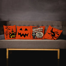 Load image into Gallery viewer, Trick or treat/pumpkin Cushion Cover 45*45cm Happy Halloween Throw Pillow Cover Happy Fall Y&#39;all ghosts Horror Pillowcase