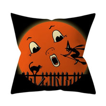 Load image into Gallery viewer, Trick or treat/pumpkin Cushion Cover 45*45cm Happy Halloween Throw Pillow Cover Happy Fall Y&#39;all ghosts Horror Pillowcase