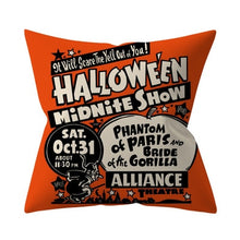 Load image into Gallery viewer, Trick or treat/pumpkin Cushion Cover 45*45cm Happy Halloween Throw Pillow Cover Happy Fall Y&#39;all ghosts Horror Pillowcase