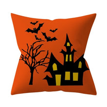 Load image into Gallery viewer, Trick or treat/pumpkin Cushion Cover 45*45cm Happy Halloween Throw Pillow Cover Happy Fall Y&#39;all ghosts Horror Pillowcase