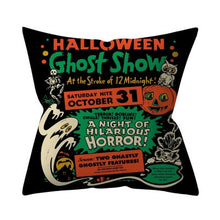 Load image into Gallery viewer, Trick or treat/pumpkin Cushion Cover 45*45cm Happy Halloween Throw Pillow Cover Happy Fall Y&#39;all ghosts Horror Pillowcase