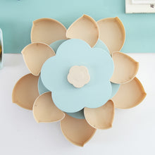 Load image into Gallery viewer, Petal-Shape Rotating Snack Box Candy Tray Food Storage Box