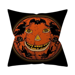 Trick or treat/pumpkin Cushion Cover 45*45cm Happy Halloween Throw Pillow Cover Happy Fall Y'all ghosts Horror Pillowcase