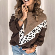 Load image into Gallery viewer, Autumn Winter Loose  Leopard Print Sweater Womens Pullover