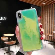 Load image into Gallery viewer, New Fashion Noctilucent Dynamic Liquid Quicksand For iPhone 6 6S 7 8 Plus X XR XS Max Phone Cases Trend Luminous Case