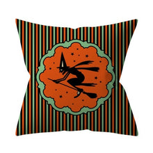 Load image into Gallery viewer, Trick or treat/pumpkin Cushion Cover 45*45cm Happy Halloween Throw Pillow Cover Happy Fall Y&#39;all ghosts Horror Pillowcase