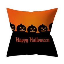 Load image into Gallery viewer, Trick or treat/pumpkin Cushion Cover 45*45cm Happy Halloween Throw Pillow Cover Happy Fall Y&#39;all ghosts Horror Pillowcase