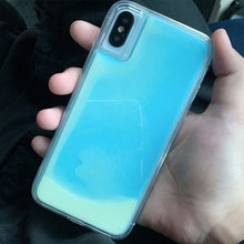 Load image into Gallery viewer, New Fashion Noctilucent Dynamic Liquid Quicksand For iPhone 6 6S 7 8 Plus X XR XS Max Phone Cases Trend Luminous Case