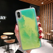 Load image into Gallery viewer, New Fashion Noctilucent Dynamic Liquid Quicksand For iPhone 6 6S 7 8 Plus X XR XS Max Phone Cases Trend Luminous Case