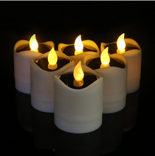 Load image into Gallery viewer, 6pcs Solar Powered LED Candle Light Yellow