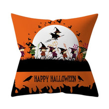 Load image into Gallery viewer, Trick or treat/pumpkin Cushion Cover 45*45cm Happy Halloween Throw Pillow Cover Happy Fall Y&#39;all ghosts Horror Pillowcase