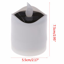 Load image into Gallery viewer, 6pcs Solar Powered LED Candle Light Yellow